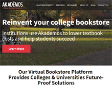 Tablet Screenshot of akademos.com
